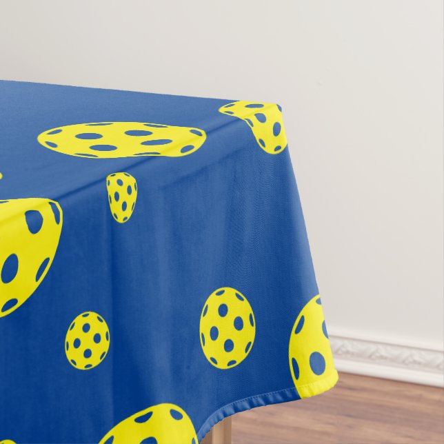 Jaune pickleball motif nappe design d'impression (In Situ)