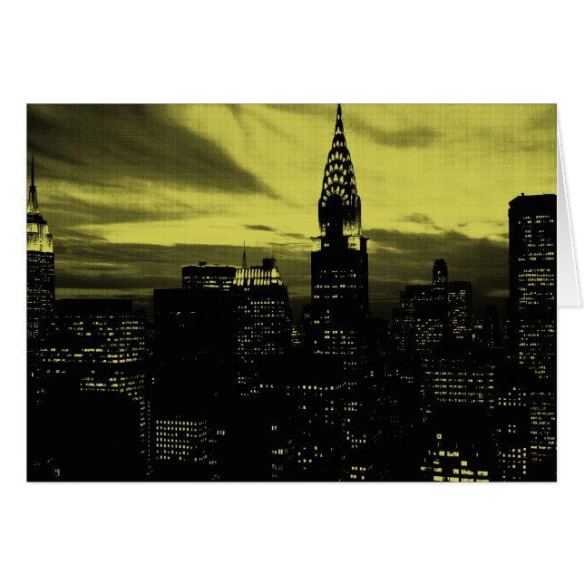 Jaune pointu Noir New York City (Devant horizontal)