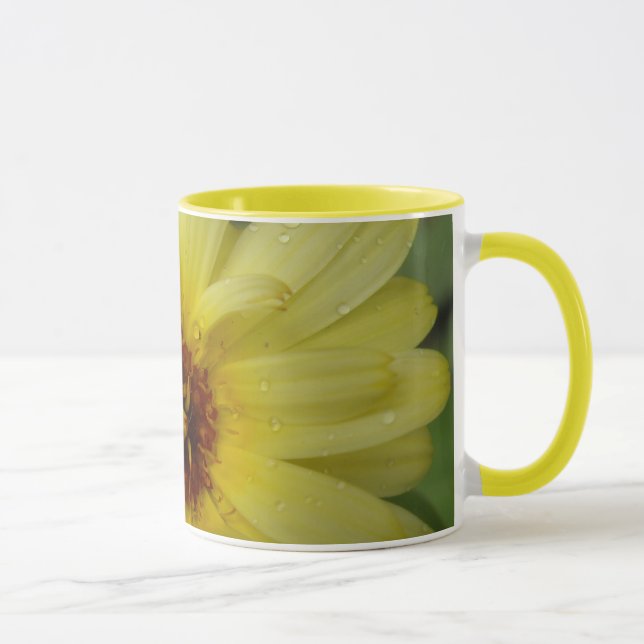 Jaune Raindrops Marigold Mug (Droite)