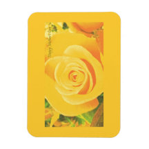 Jaune Rose Mère's Day Premium Flexi Magnet