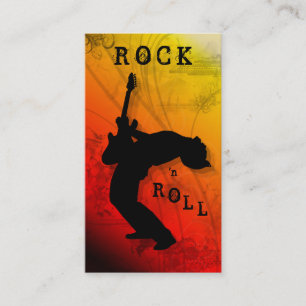 Jaune rouge de musique de guitare de cartes de