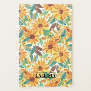 Jaune Tournesol d'été Monogramme