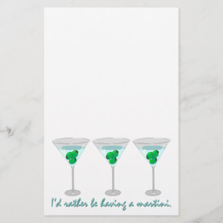 J'aurais plutôt un martini. Papeterie