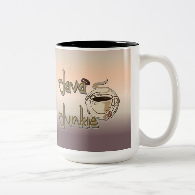 Java Junkie Café Amateurs Mug Brown Tone (Droit)