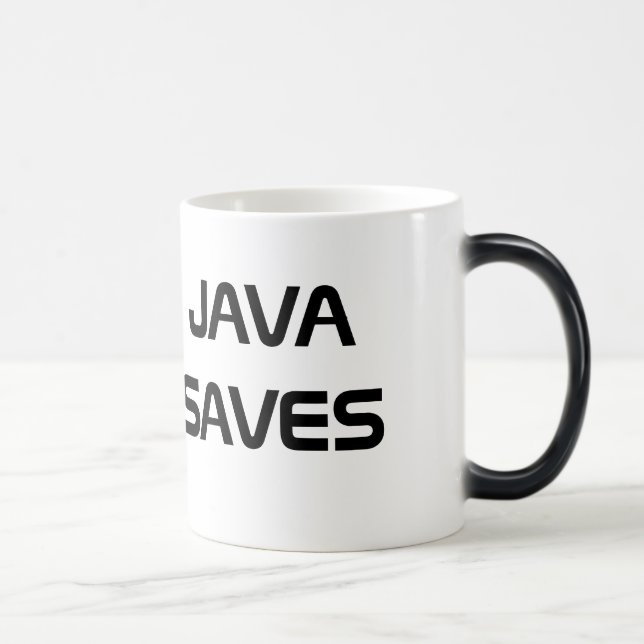 Java sauve la tasse de café (Droite)