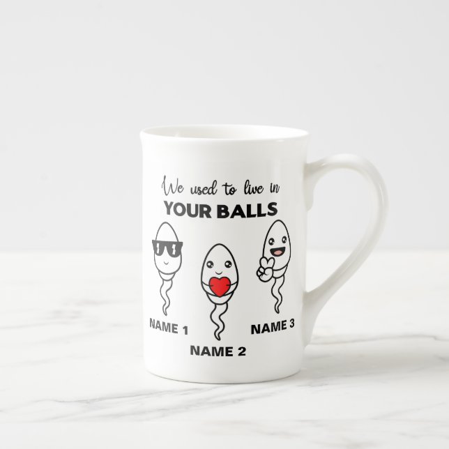 J'Avais L'Habitude De Vivre Dans Vos Boules, Mug D (Droite)