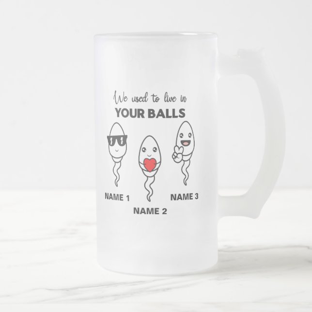J'Avais L'Habitude De Vivre Dans Vos Boules, Mug D (Droit)