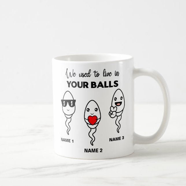 J'Avais L'Habitude De Vivre Dans Vos Boules, Mug D (Droite)