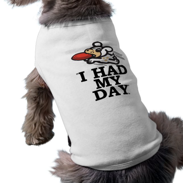 " J'AVAIS MA JOURNÉE " T-shirt Chien (Dos)