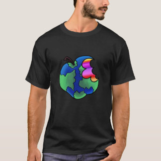Javis mangent le T-shirt du monde (le noir)