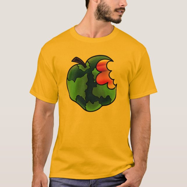 Javis mangent le T-shirt du monde (l'or) (Devant)