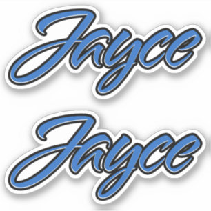 Jayce Name Blue Autocollant Sticker Stickerset