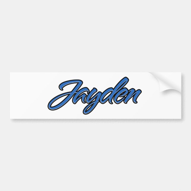 Jayden Nom bleu Aufkleber Sticker Autoaufkleber (Devant)