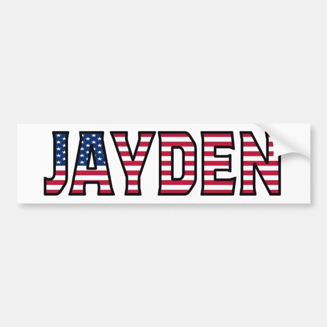 Jayden Nom Vorname USA Aufkleber Sticker Auto (Devant)