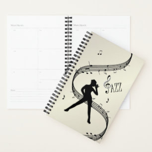 Jazz Dance Golden Music Planner