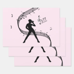 Jazz Dance Pink Music Enveloppement Papier