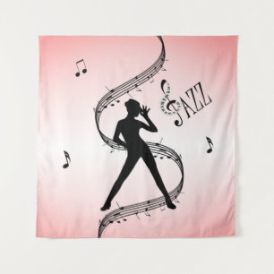 Jazz Dance Pink Musique Tapisserie