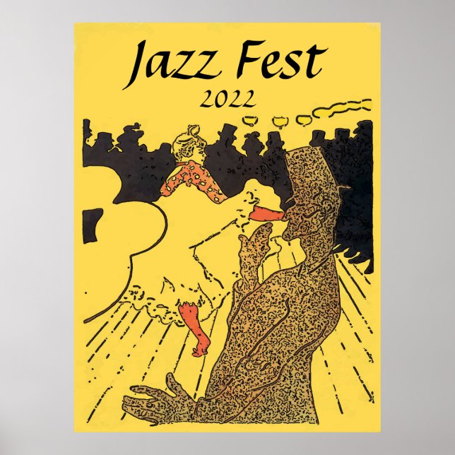 Jazz Fest 2022, ajouter modifier le texte Poster (Devant)