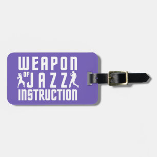 Jazz Instruction étiquette bagage personnalisée