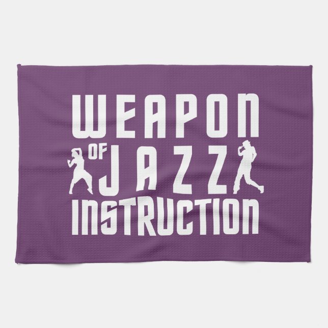 Jazz Instruction personnalisé couleur serviette à  (Horizontal)