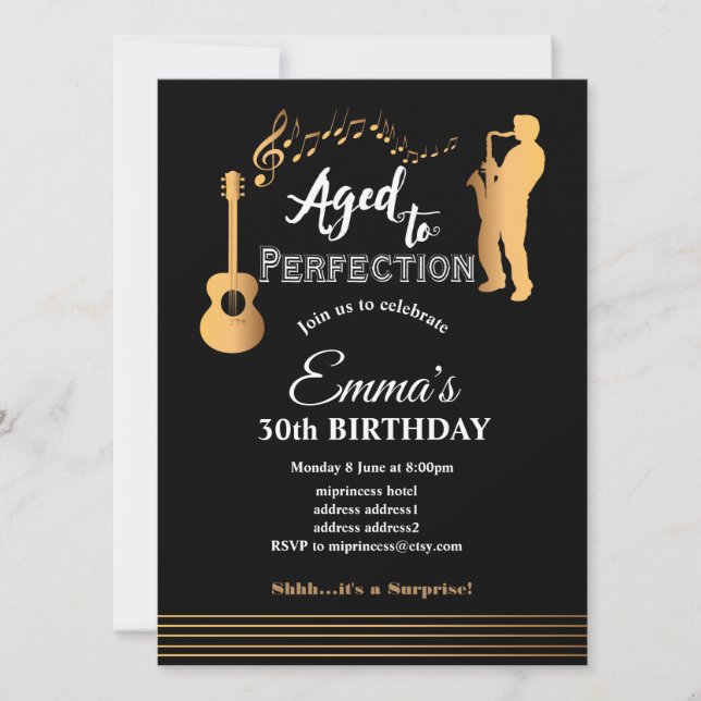 Jazz, Invitation à la soirée musicale, Age to Perf (Devant)