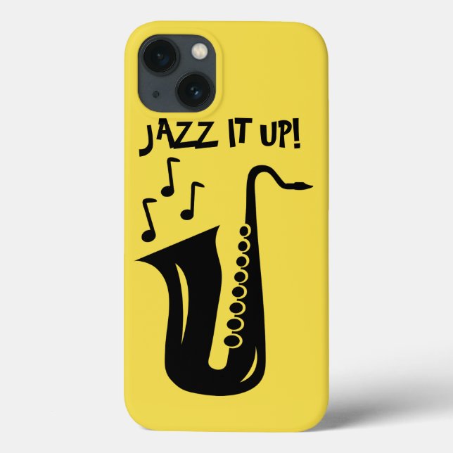 Jazz it up saxophone Iphone 13 coque (Verso)