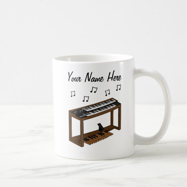 Jazz Organ Custom Mug Organiste Musicien Cadeau (Droite)
