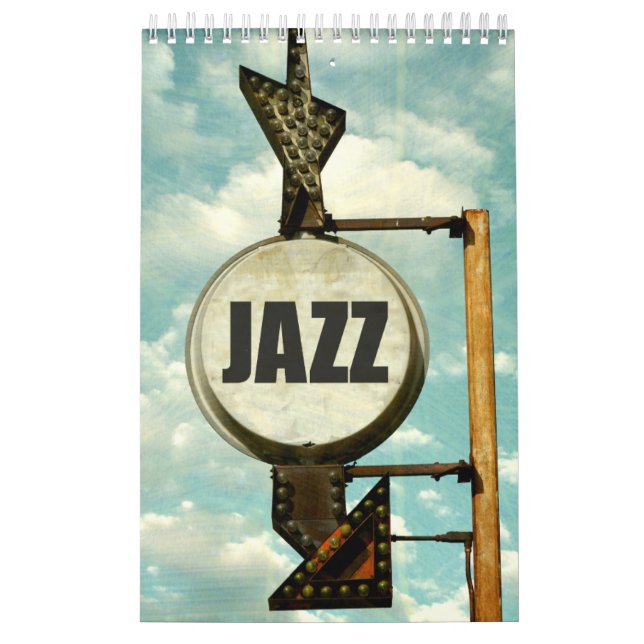 Jazz Scene Collection Showcase Wall Calendrier (Protection)