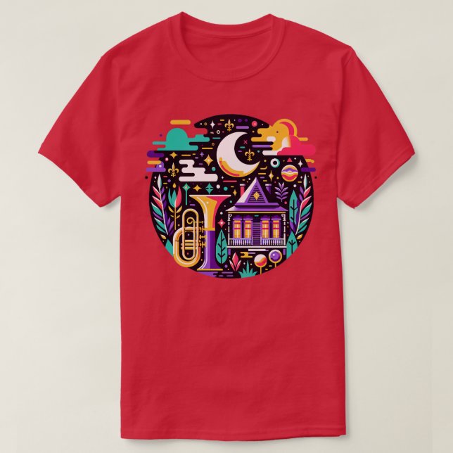 Jazzfest New Orleans TShirt (Design devant)