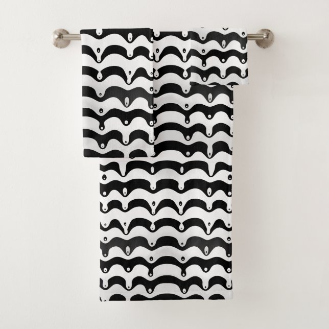Jazzy Black & White Meling Zebra Stripes (En situation)