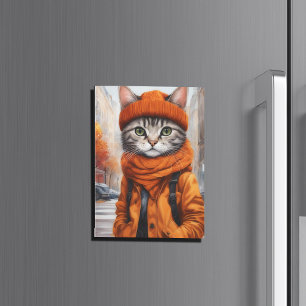 Jazzy Kitty - Octobre Vibes carte magnétique