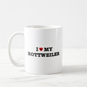 J'Coeur Ma Mug De Café Rottweiler