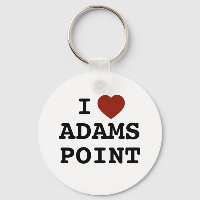 Je adore le porte-clés Adams Point (Recto)