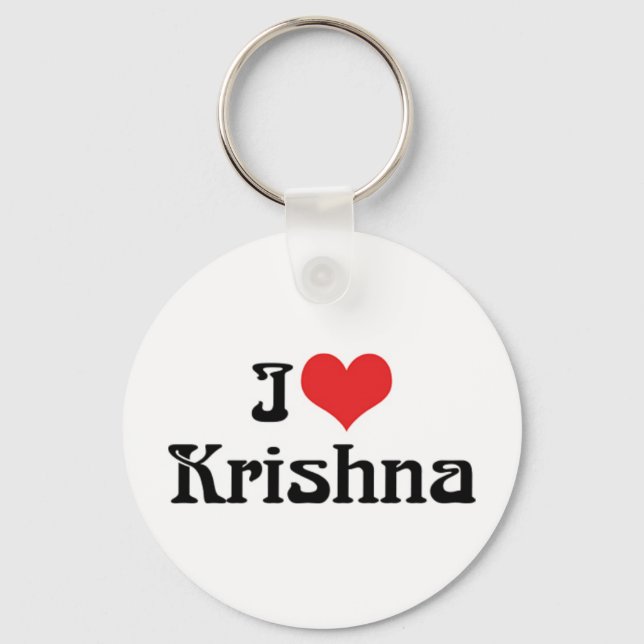 Je aime Krishna Porte-clés (Recto)