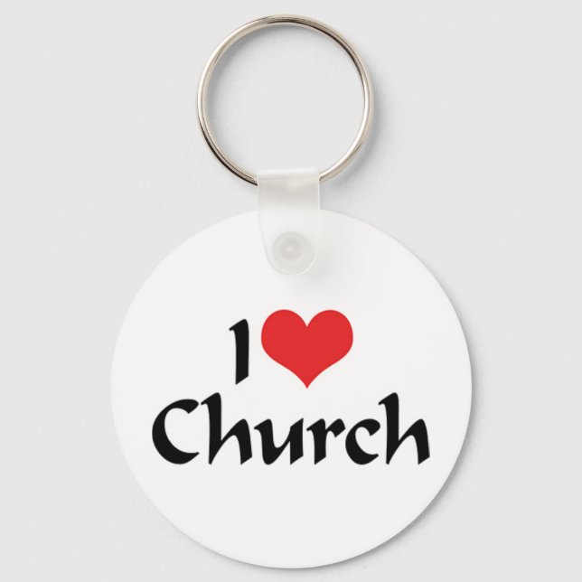 Je aime le porte-clés d'église (Recto)
