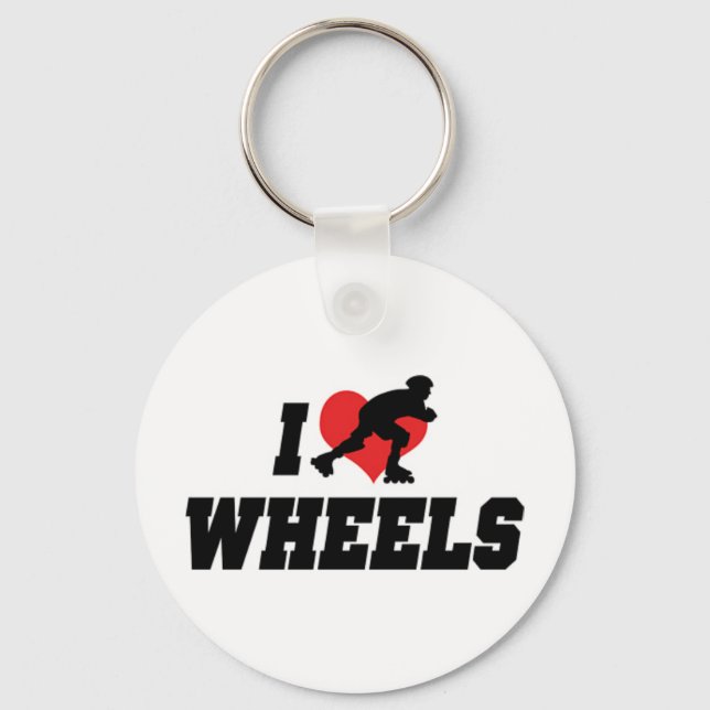 Je aime les roues porte-clés (Recto)