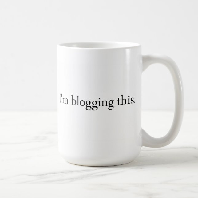 Je blogging cette tasse (Droite)