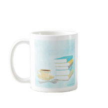 Je bois du café et lis des livres Mug