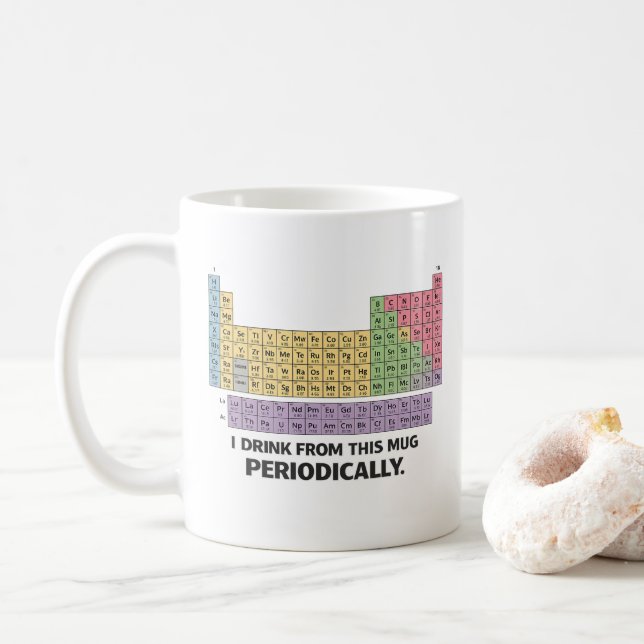 Je bois périodiquement dans cette tasse (Avec donut)