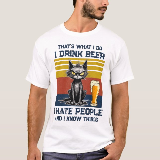 Je Bois Un T-Shirt De Bière (Devant)