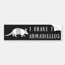 Je Braque Pour Armadillos Bumper Sticker