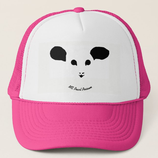 JE casquette d'opossum de perle (Devant)