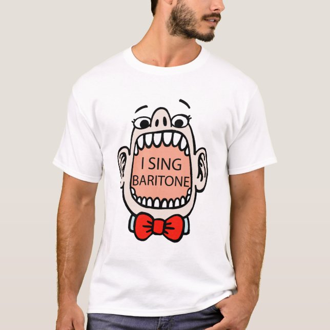 Je chante le T-shirt de baryton (Devant)