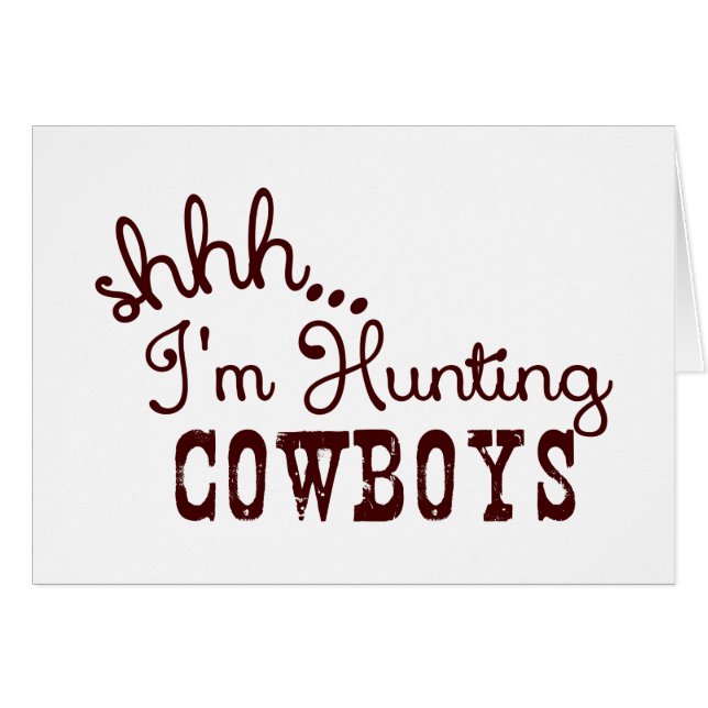 Je chasse les cow-boys (Devant horizontal)
