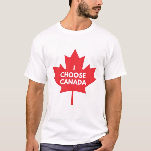 Je choisis un T-shirt Canada (Devant)