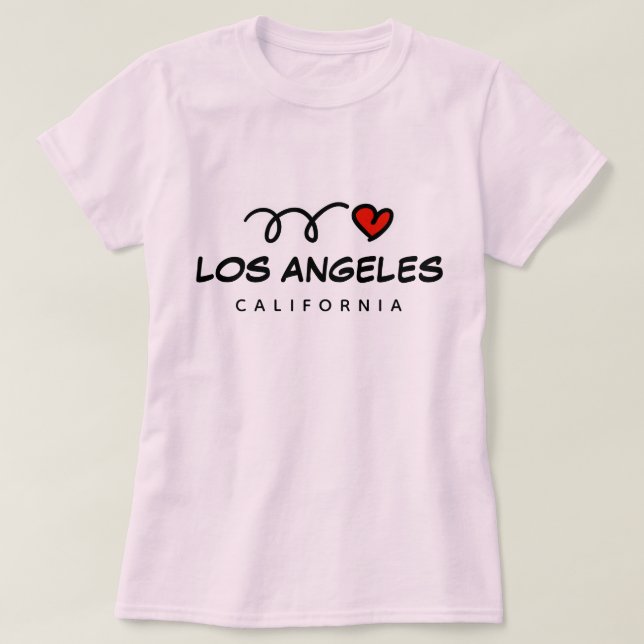 Je coeur Los Angeles California t-shirt pour femme (Design devant)