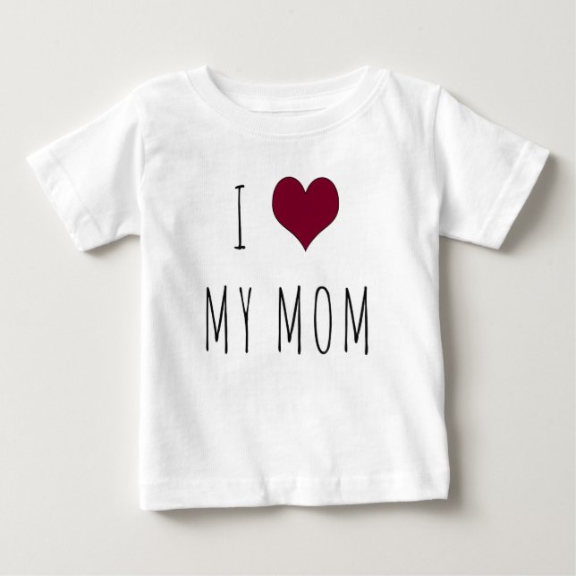 Je Coeur Ma maman T-shirt bébé (Devant)