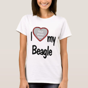 Je Coeur Mon Beagle - Photo Drop In T-Shirt