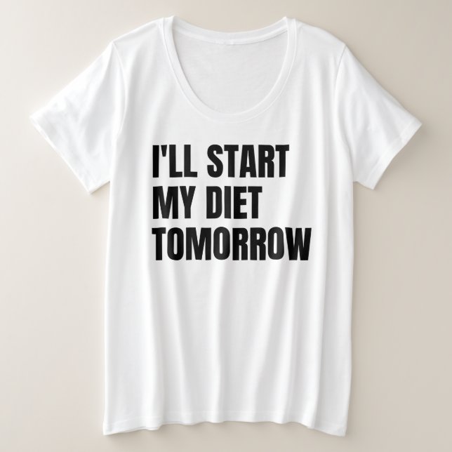 Je commencerai mon régime demain (Design devant)