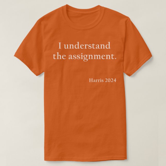 Je comprends l'affectation 2024 Baseball TShirt (Design devant)